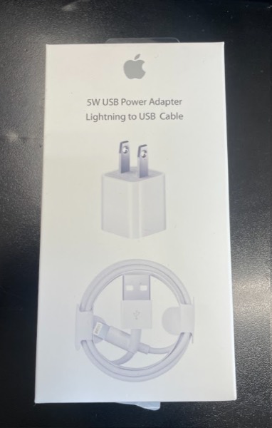 Combo 5W USB + Cable USB-A a Lightning 1m
